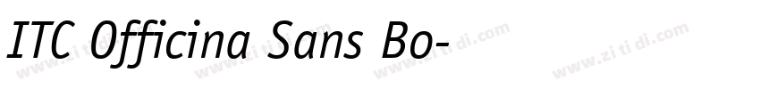 ITC Officina Sans Bo字体转换